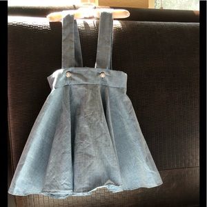 New With Tags denim Applesauce overall for 9-12m.